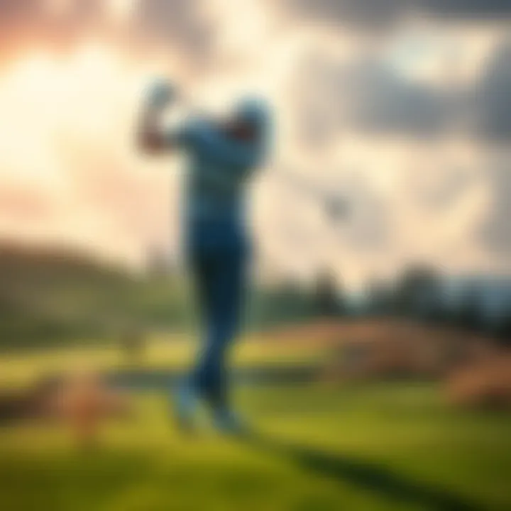 Golfer Gotterup swings on the golf course during a tournament