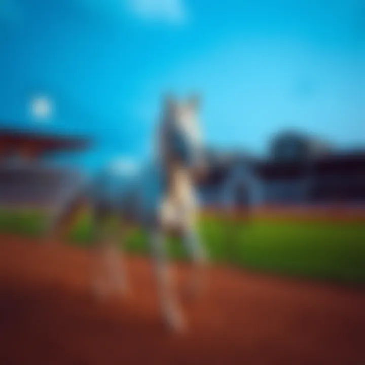 Grande Branco, a white racehorse, is being trained on a racetrack, showing signs of recovery and readiness for the Preakness race.