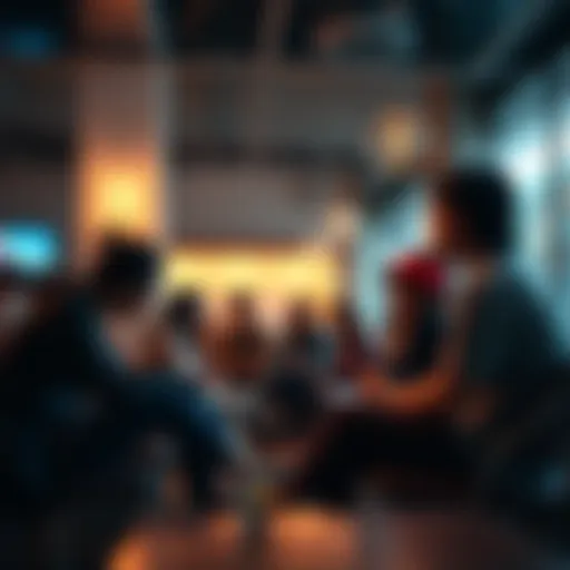 A group of people sharing ideas and opinions about what to do today in a casual setting