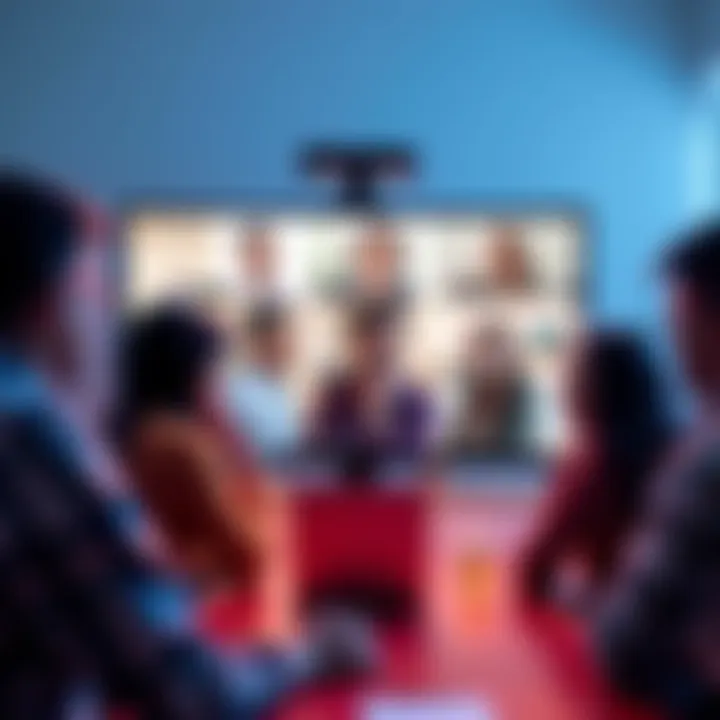 Group discussion on Zoom about GA steps People talking in a virtual Zoom meeting focused on GA steps