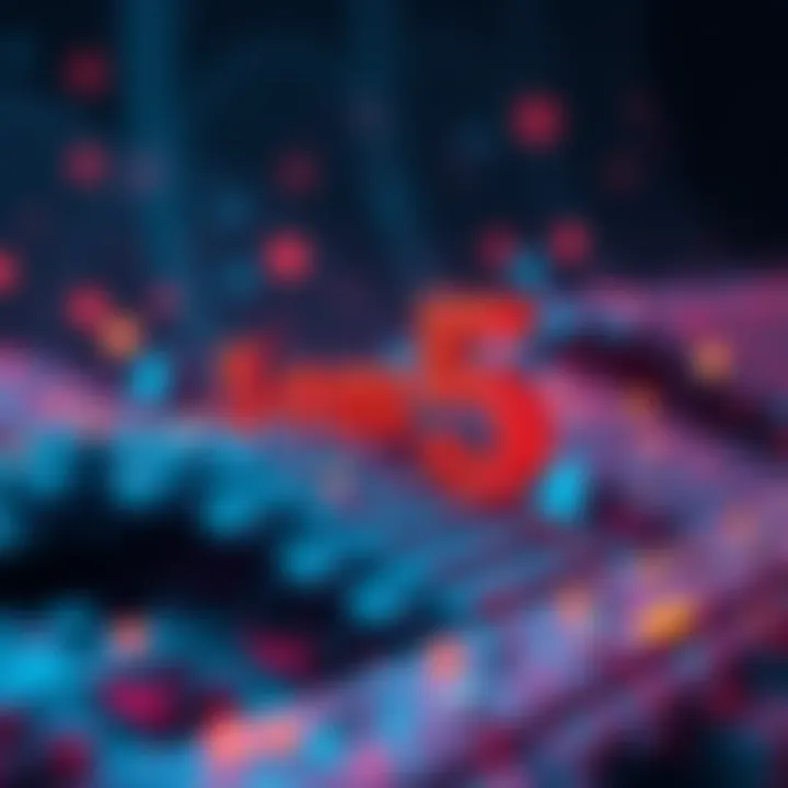 A visual representation of small numbers turning into larger ones, illustrating the concept of growth or change.