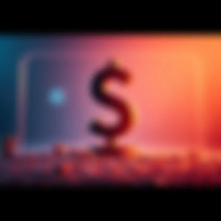 A graphic showing a challenge invitation with a dollar sign and a question mark, inviting people to guess a monthly amount for a chance to win $20.