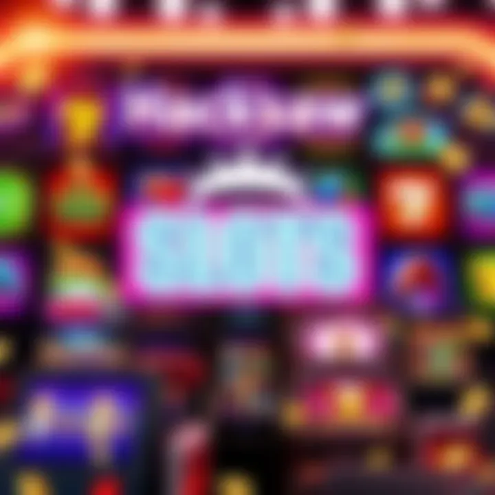 A vibrant display of various LE slots by Hacksaw, showcasing colorful symbols and game screens to highlight their popularity.