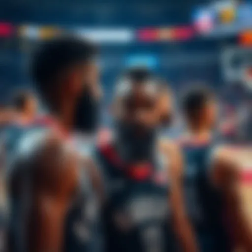 Basketball player Harden looking frustrated during a game while teammates watch