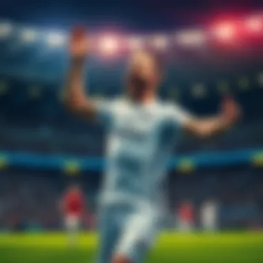 Harry Kane celebrates after scoring Harry Kane celebrating a goal during the World Cup final match