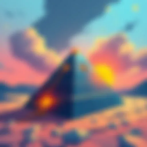 Healthy Habit Pyramid Illustration of a pyramid representing healthy habits and daily practices for overcoming addictions.