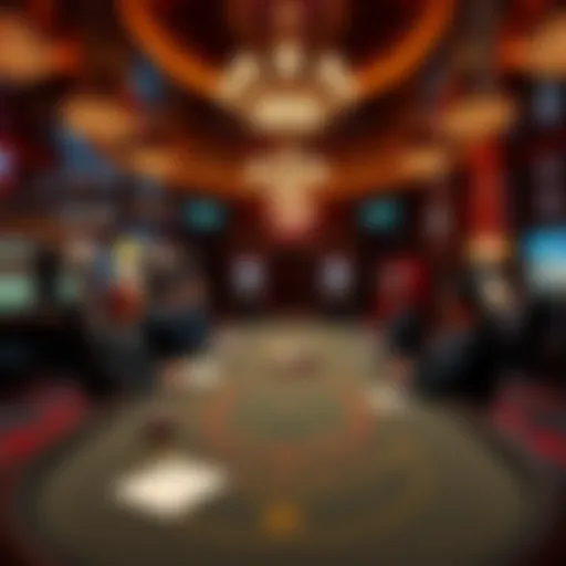 A high stakes table with players in a Las Vegas casino, showcasing exclusive gaming and luxury ambiance.