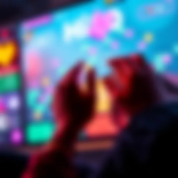 A close-up of the Hilo game screen showing mixed emotions of love and frustration among players