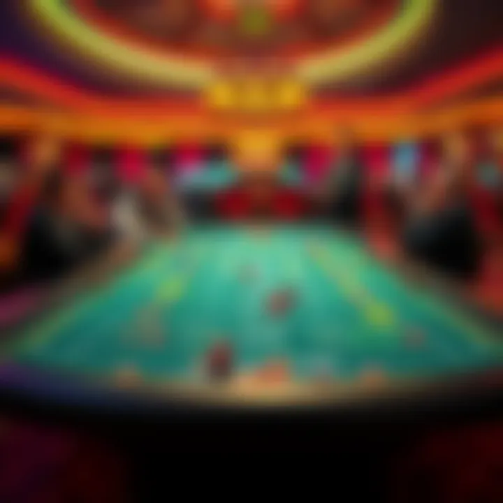 Craps table at Hollywood Columbus Casino Craps table showing new rules with players looking disappointed