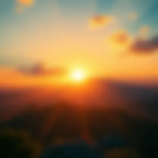 A bright sunrise symbolizing new beginnings and optimism for OT in 2025.
