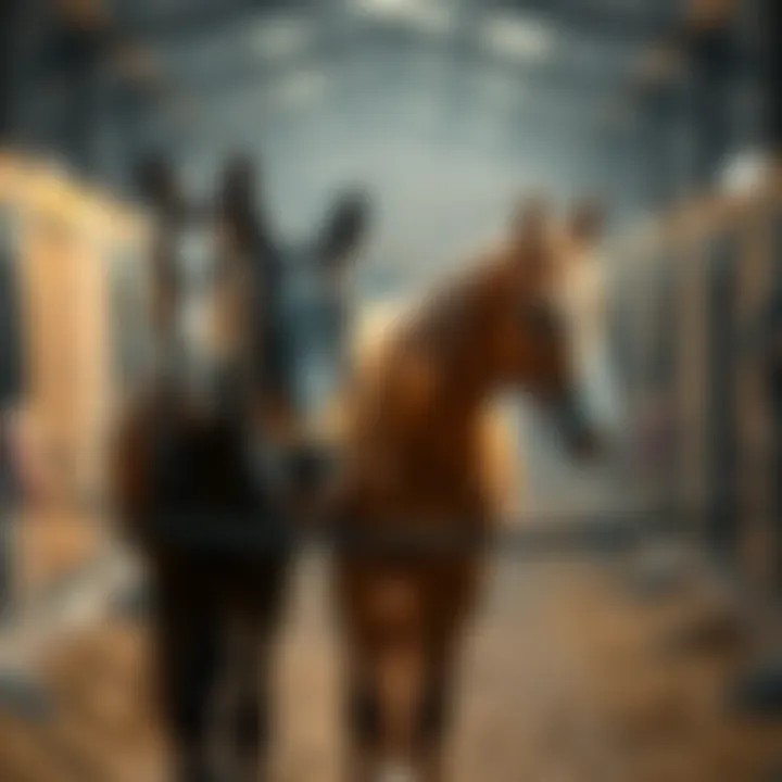 Two horses, Thorpedo and Mystik, standing in a stable, looking alert and healthy amidst concerns about their safety.