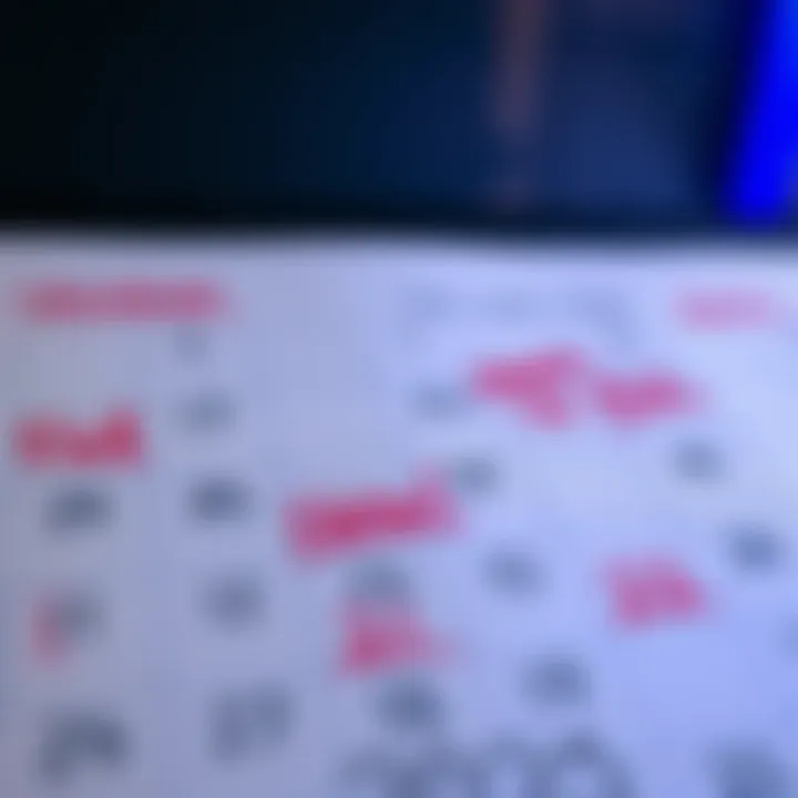 A calendar page showing dates for hotel bookings, with notes about travel plans, indicating anticipation for fall 2025.