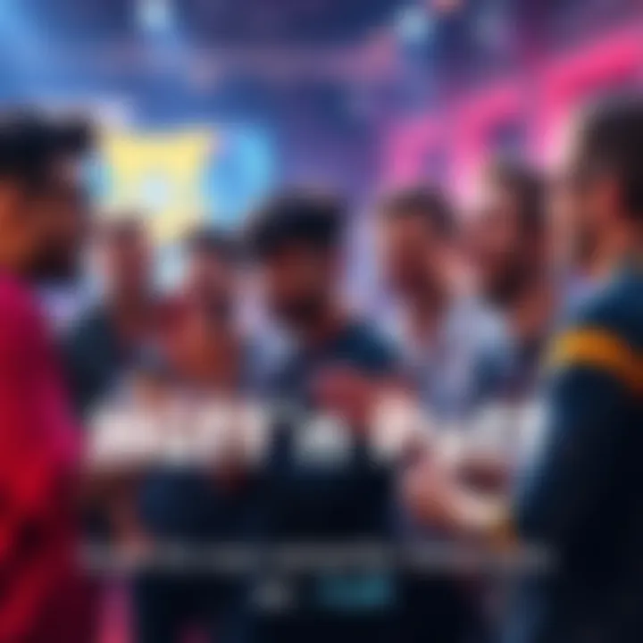 Participants discussing their favorite Huff n Puff game variants with excitement