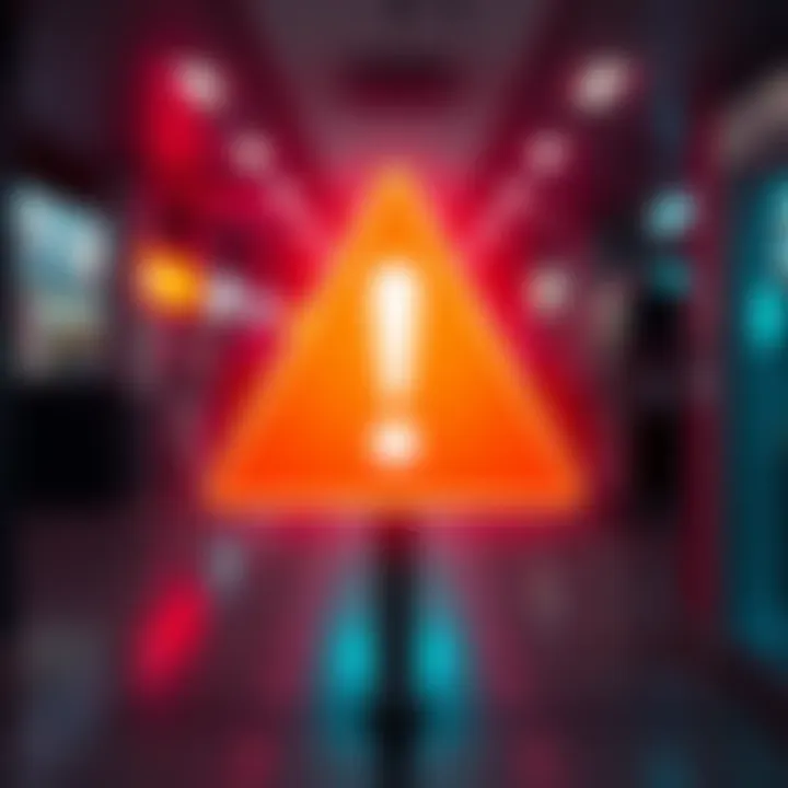 A bold warning sign with an exclamation mark, indicating a crucial update that people should pay attention to.