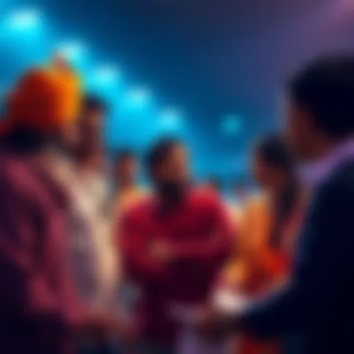 Group of Indians discussing challenges with withdrawing cryptocurrencies, showing concern and collaboration.