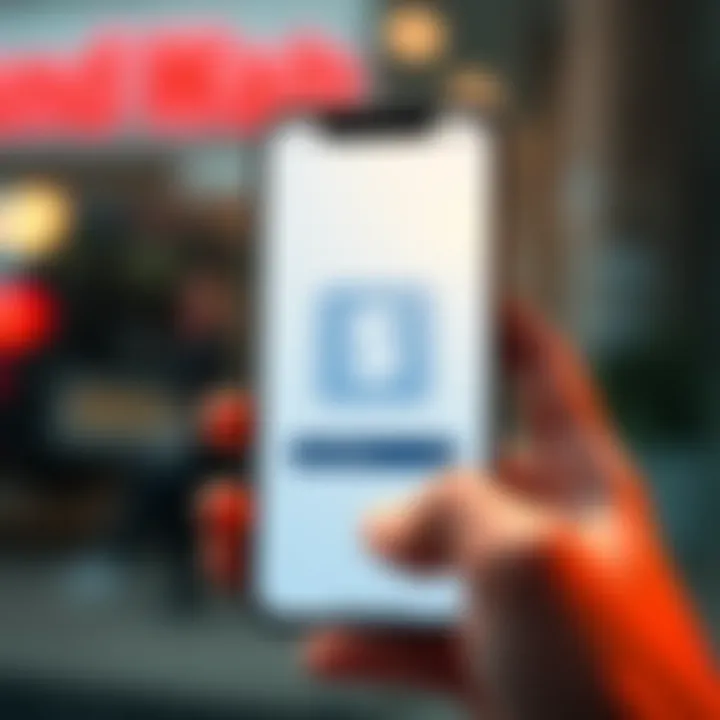 A smartphone displaying a banking app showing an instant withdrawal process with a dollar sign icon