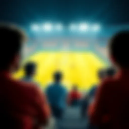A group of beginners watching a soccer match, learning the basics of the sport.