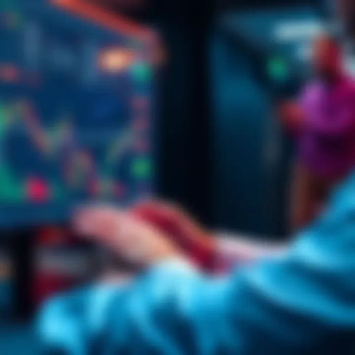 Investing in Solana Person analyzing cryptocurrency charts related to Solana