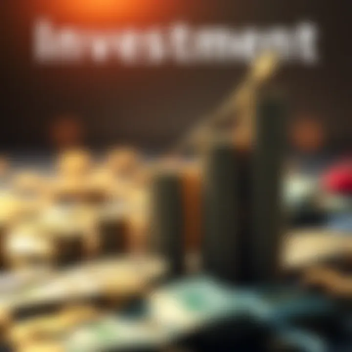 A visual representation of small money growing into a large amount, symbolizing financial success.