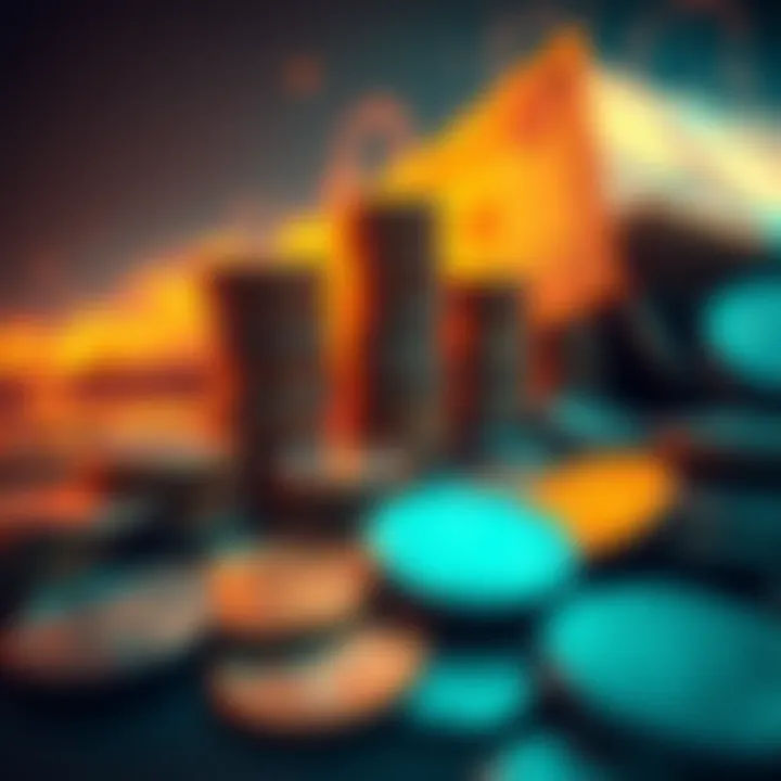 A visual representation of coins transforming into cash, symbolizing financial growth from small investments.