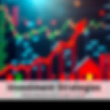 Investment Strategies A graphic showing different investment strategies like stocks, bonds, and real estate with upward trending arrows.