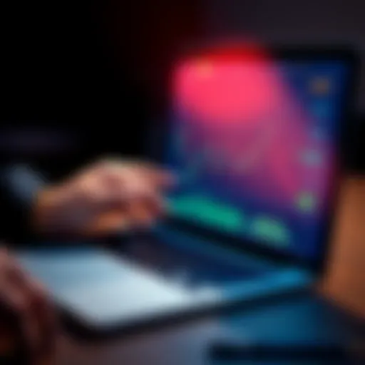 A person analyzing financial graphs on a laptop with investment charts, symbolizing new investment strategies.