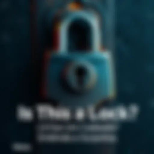 A close-up of an unusual object that resembles a lock, raising questions about its true identity.