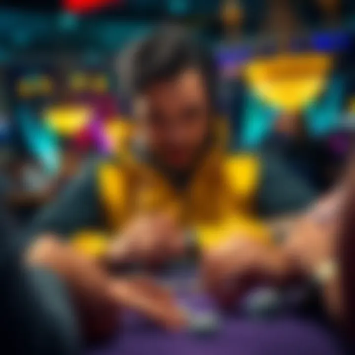 The online poker player Isildur folding a hand during the WSOP, showcasing a tense moment at the table.