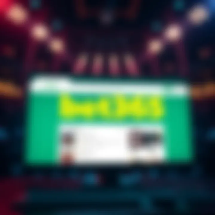 A computer screen displaying the bet365 website with Italian betting options highlighted, symbolizing the search for Italian accounts for betting.