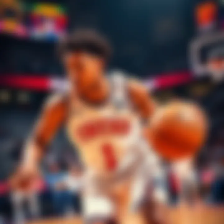 Jaden Ivey playing basketball as the Knicks score 100 points in three quarters