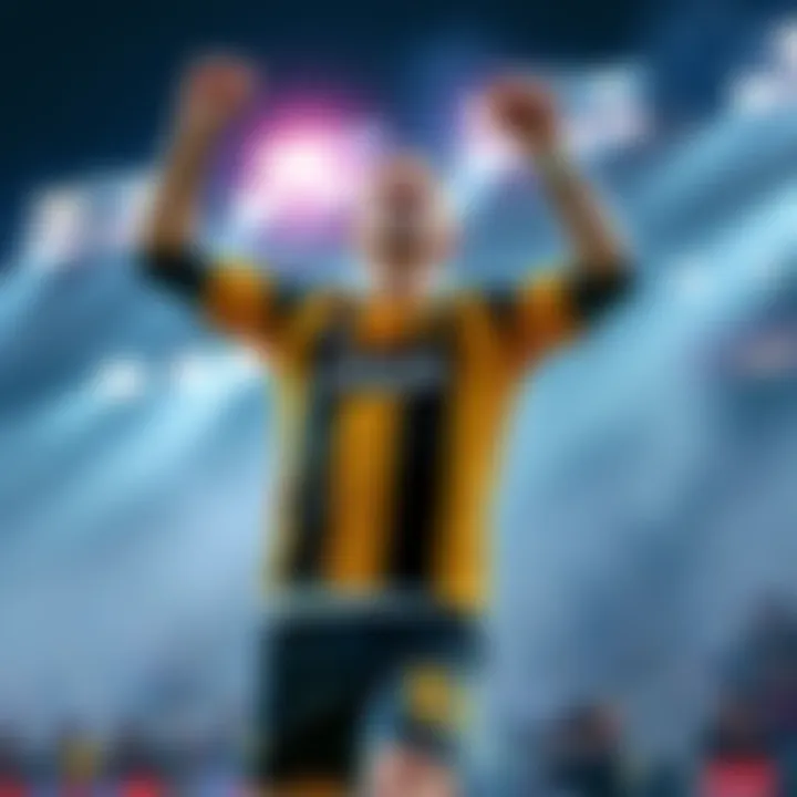 Jakub Wiklacz celebrates after winning a match against Patchy Mix, showcasing his skills and determination.