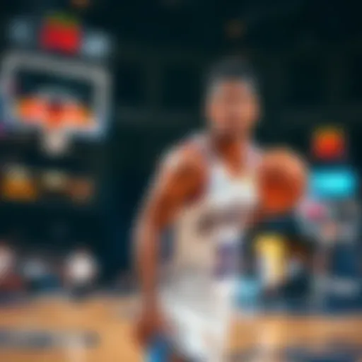 Jalen Williams playing basketball during a game, showing determination and focus on the court
