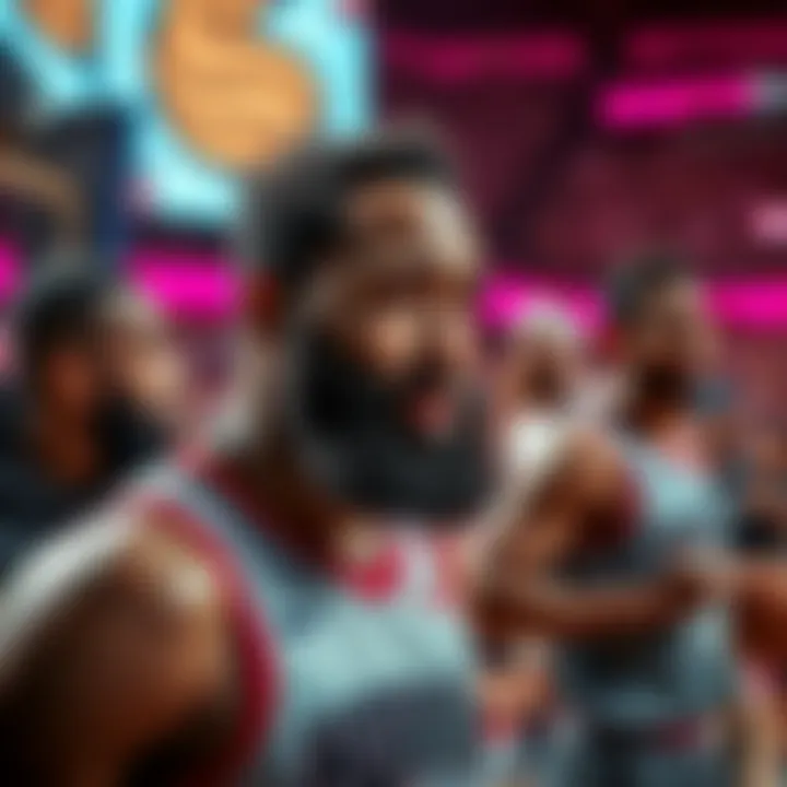 James Harden looking frustrated on the court during a recent NBA game, with teammates looking on in disappointment.