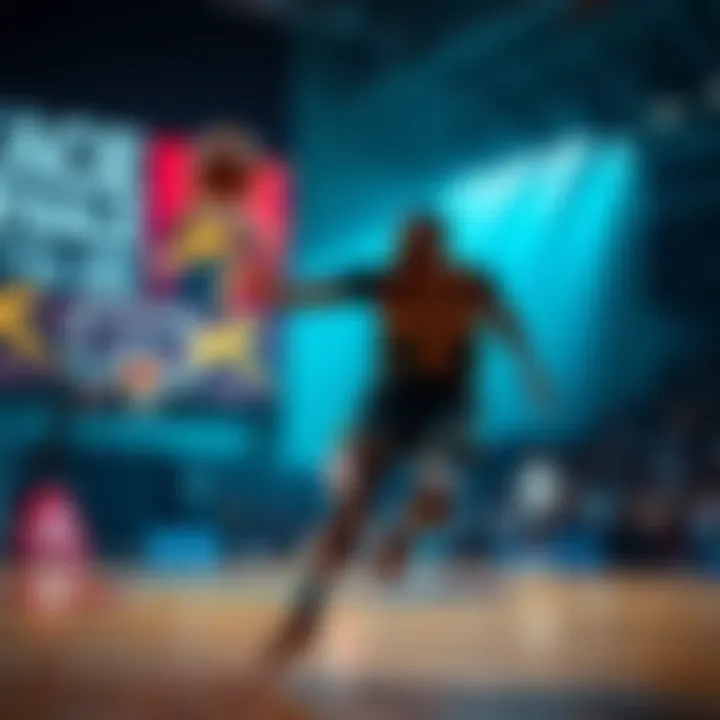 Jarace Walker showcasing his skills on the basketball court during a competition