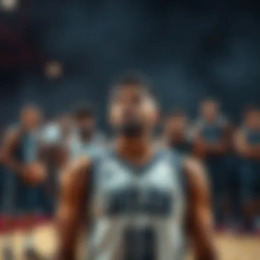 A sports scene showing a disappointed athlete, Jaylen, with his team in the background reacting to the news of his annulled position.