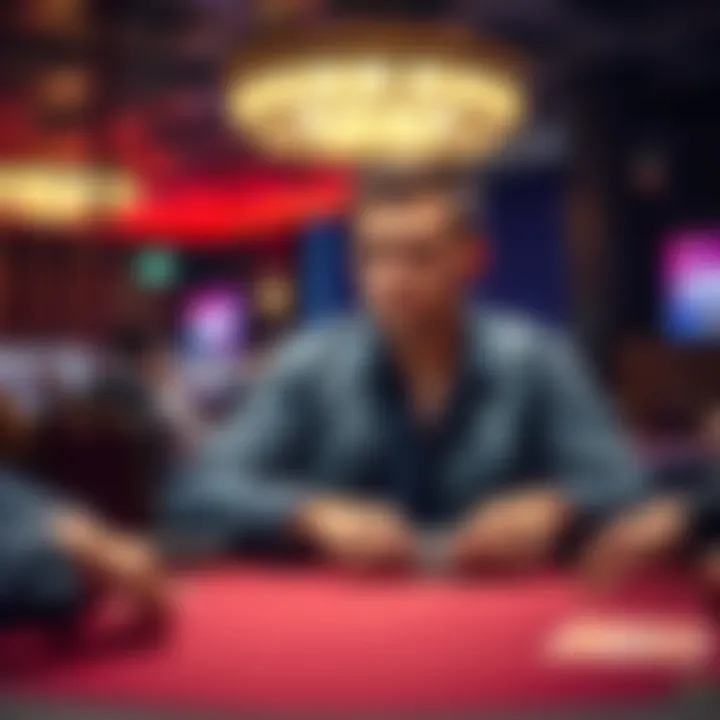 Jean Robert Bellande sitting at a poker table with focused expression during a high-stakes tournament