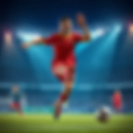 Jeremiah celebrating after scoring a goal during a match