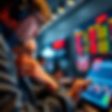 A close-up of JerimiaFraiser confidently placing bets on a digital platform, showcasing his focus and strategy.