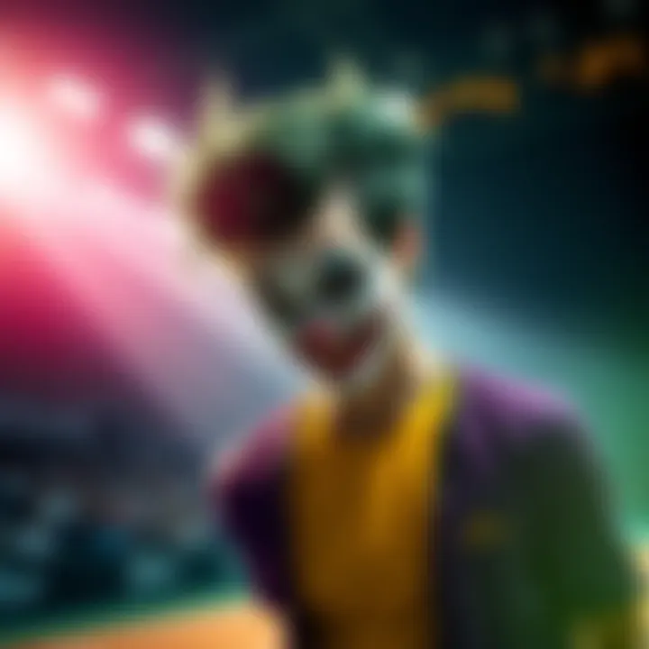 Joker looking focused and determined on the court before the game