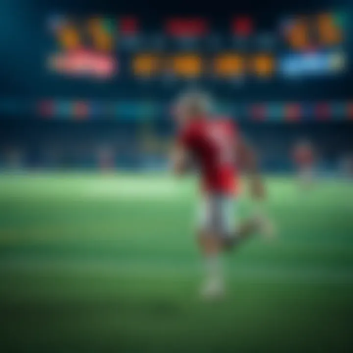 Jordan Love running on the field during a football game, with numbers displayed on the scoreboard in the background, highlighting yardage confusion