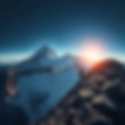 A person climbing a steep mountain, symbolizing the journey of overcoming obstacles and achieving victory.