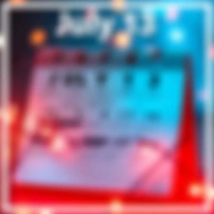 A calendar page showing the date July 13 with notable events marked, symbolizing the significance of this day over the last two years