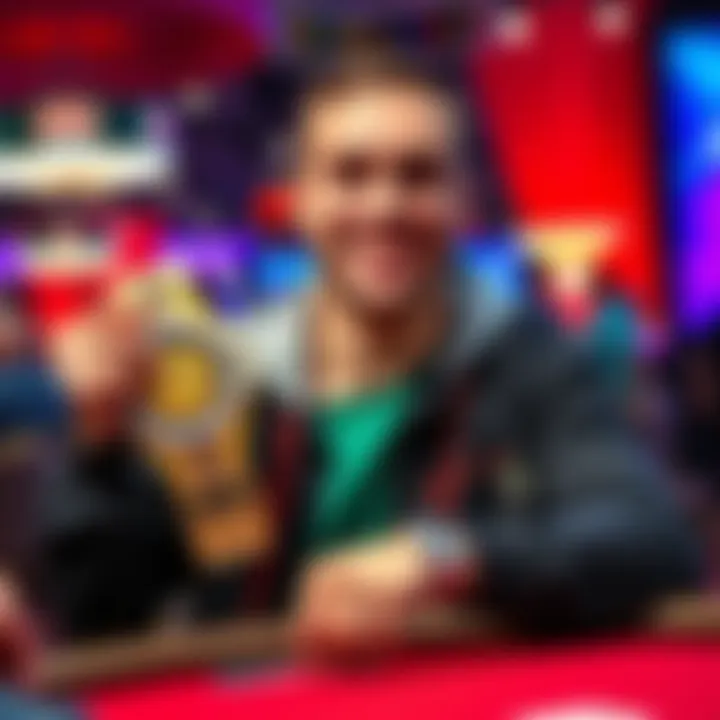 Kabrhel holds his 6th WSOP bracelet while smiling at the camera after winning the $3,200 Online High Roller Hybrid event