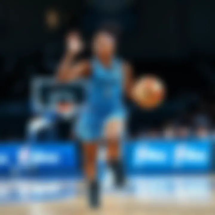 Kaleah Cooper showcasing her skills during a game, surprising fans with her dynamic performance and focus.