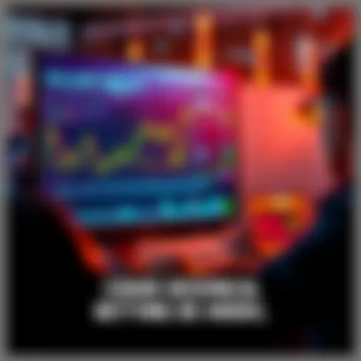 A graphic showing a person analyzing data on a computer screen with financial graphs and event predictions, highlighting rational betting.