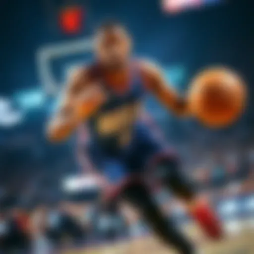 Kawhi Leonard dribbling the basketball during a game, looking focused on scoring