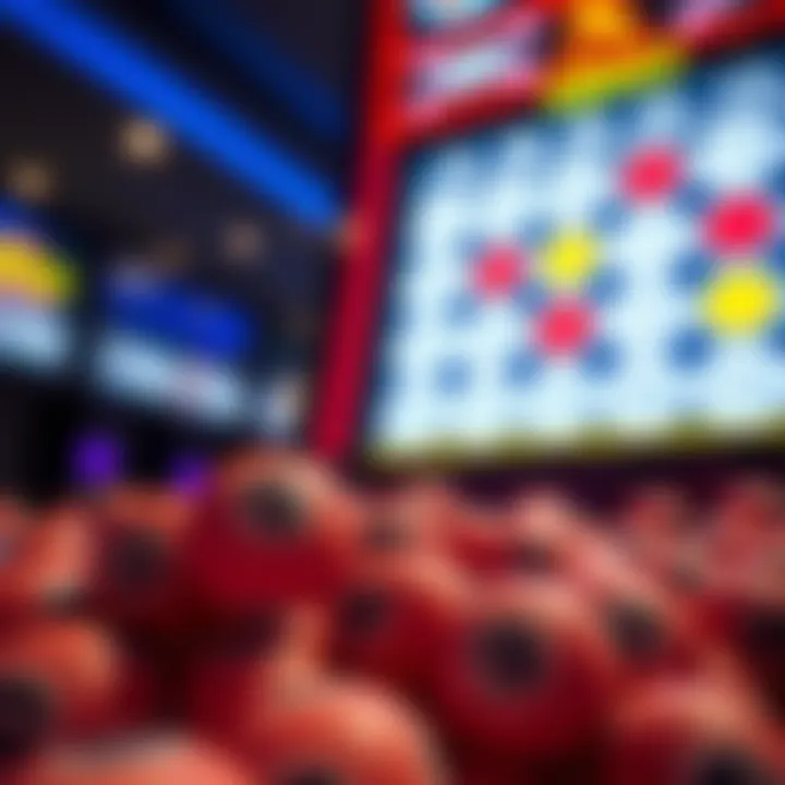 A close-up of Keno game tokens and a screen displaying Keno numbers, highlighting the excitement of the game and the debate over its fairness.