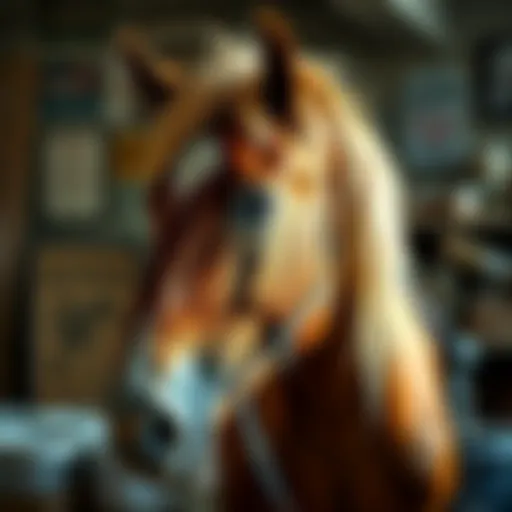 A vintage photo of a horse named Kentucky Blonde found in a thrift store