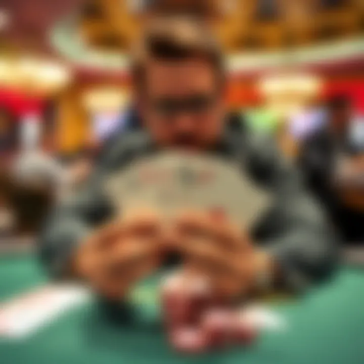 Kevin Ordet shows pocket aces at WSOP Kevin Ordet displays his pocket aces after a misunderstanding during a poker game, with Tanya Zhang folding her kings in the background