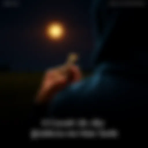 A person holding a key with a glowing light in a dark setting, symbolizing opportunities and positivity for the night ahead.